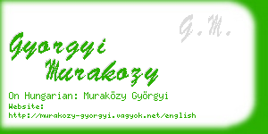 gyorgyi murakozy business card