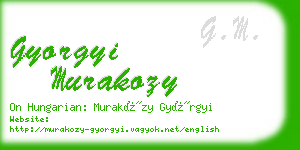 gyorgyi murakozy business card